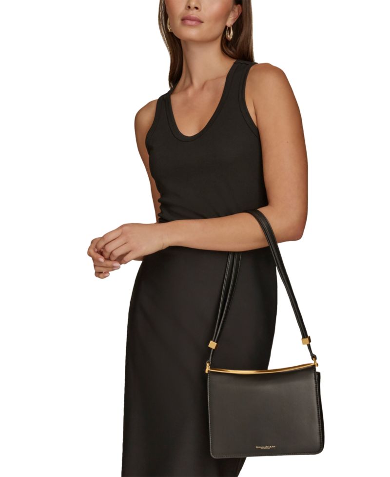 Jericho Flap Shoulder with Sculpted Hardware Bag