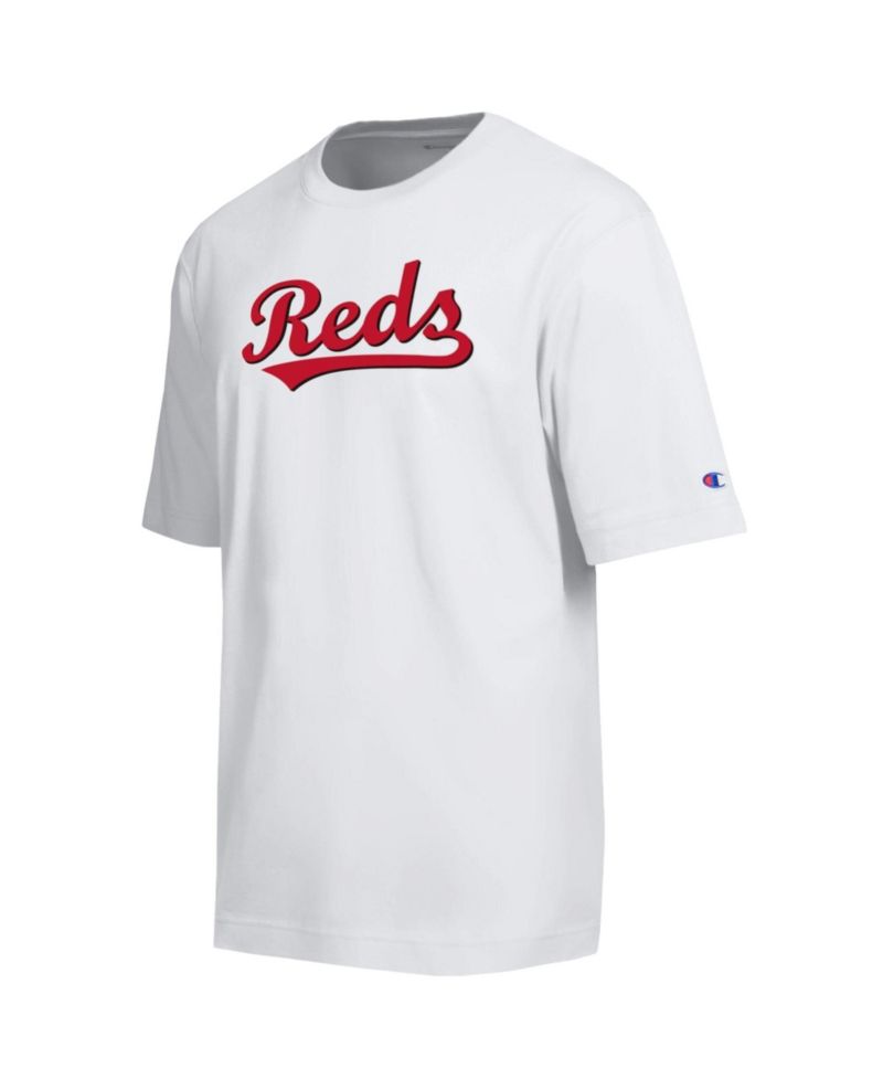 Men's White Cincinnati Reds All Star Arched Chenille Wordmark T-Shirt