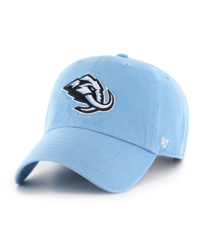 Men's Light Blue Utah Mammoth Logo Clean Up Adjustable Hat