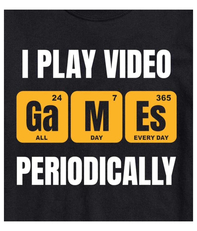 Hybrid Apparel I Play Video Games Periodically Men's Short Sleeve Tee