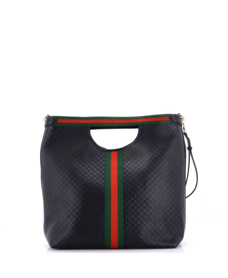 Large Giglio Convertible Shopper Tote Guccissima Leather