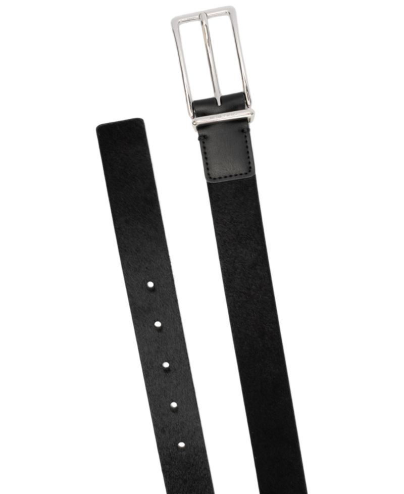 MICHAEL Polished Buckle Leather Reversible Belt