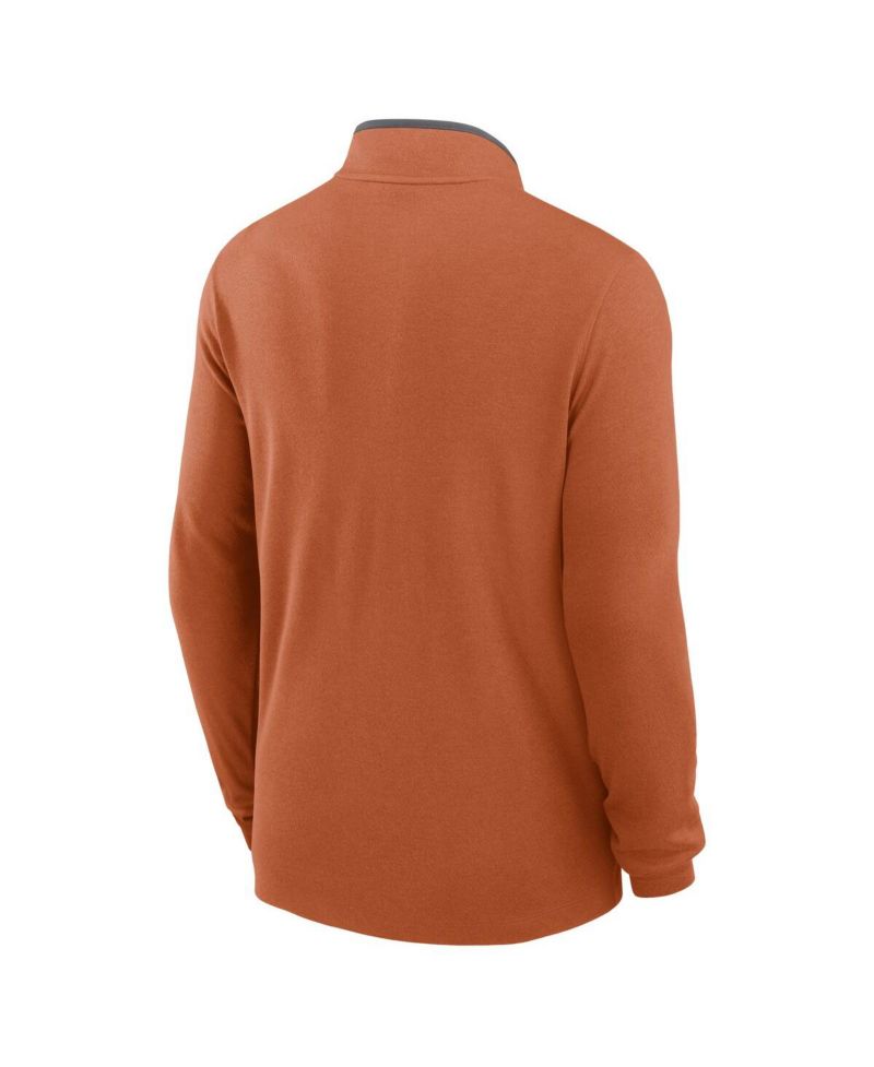 Men's Texas Orange Texas Longhorns Courtside Victory Dri-FIT Half-Zip Pullover Sweatshirt