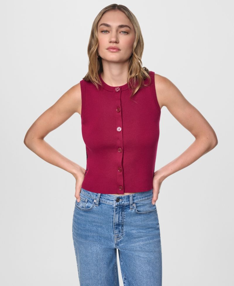 Women's Sleeveless Crewneck Sweater