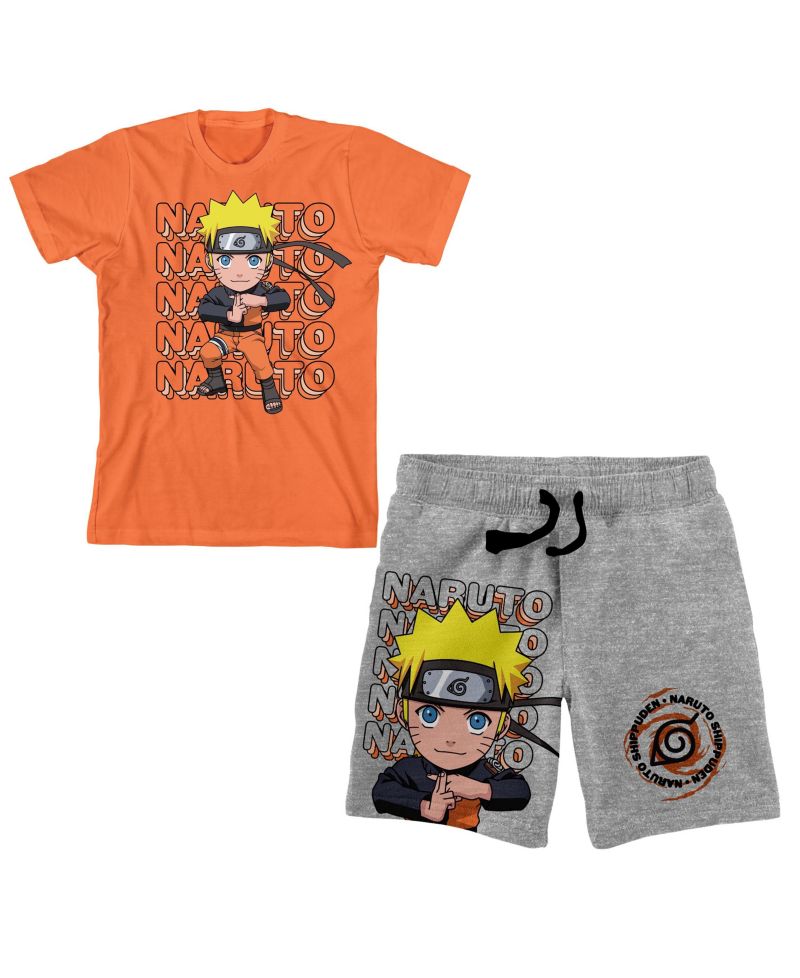 Shippuden Chibi Boy's T-shirts Graphic Tee And Shorts Set