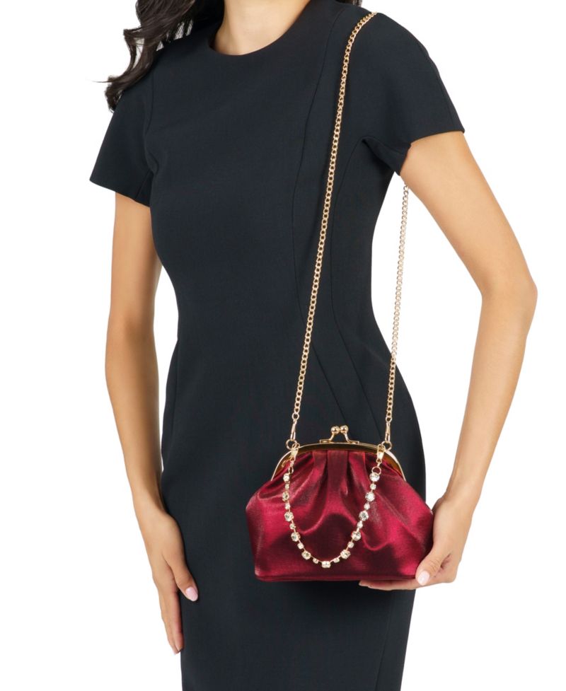 Maura Crystal Vintage Style Mini Frame Handbag
