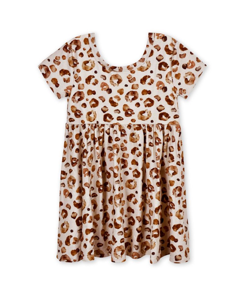 Baby Girls Midnight Floral Short Sleeve Twirl Dress