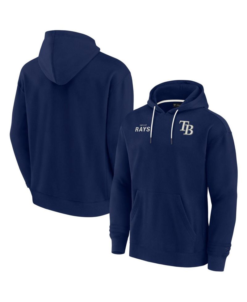 Men's and Women's Navy Tampa Bay Rays Super Soft Fleece Pullover Hoodie