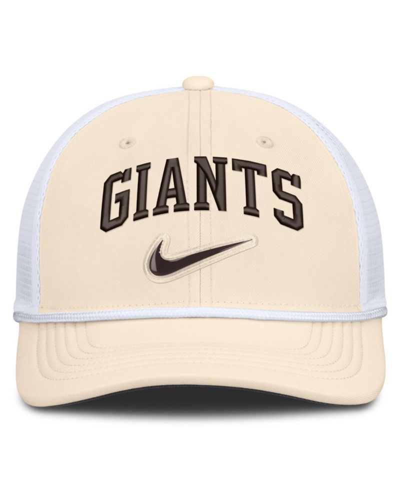 Men's Natural/White San Francisco Giants Rise Dri-FIT Trucker Adjustable Hat&iquest;