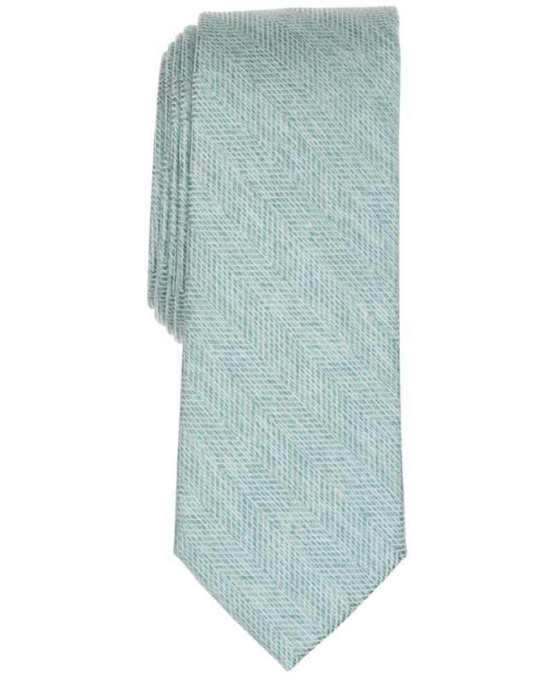 Men's Melange Chevron Solid Tie