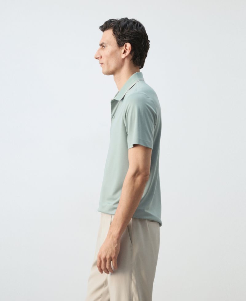 Men's Slim-Fit Solid Polo Shirt