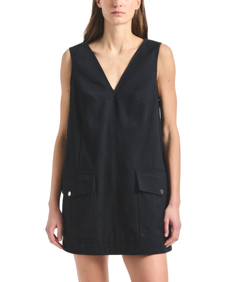 Women's Xander Washed Cotton Twill Trapeze Dress