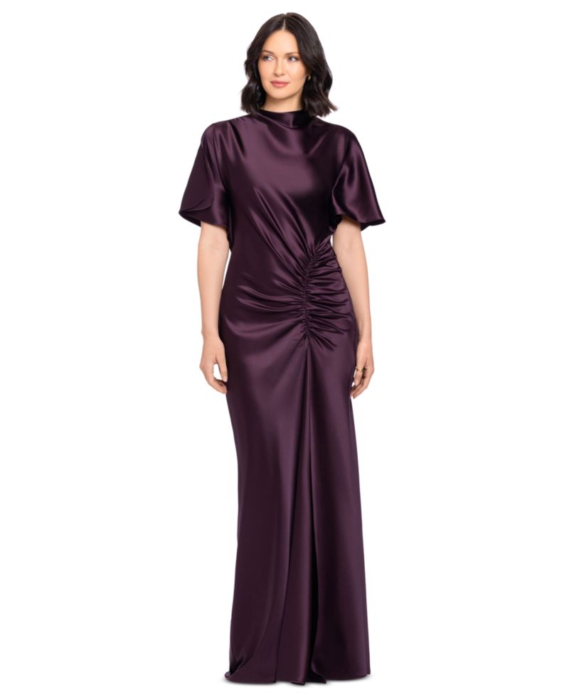 Women's Flutter-Sleeve Gown