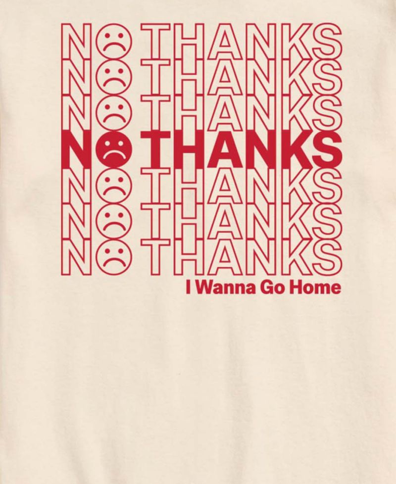Men's No Thanks Short-Sleeve Graphic T-Shirt