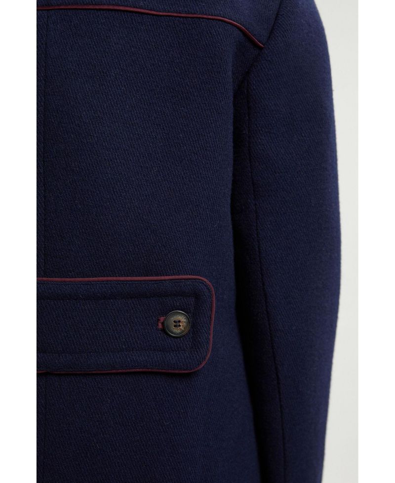 Women's Tailored Padded Lined Midi Coat