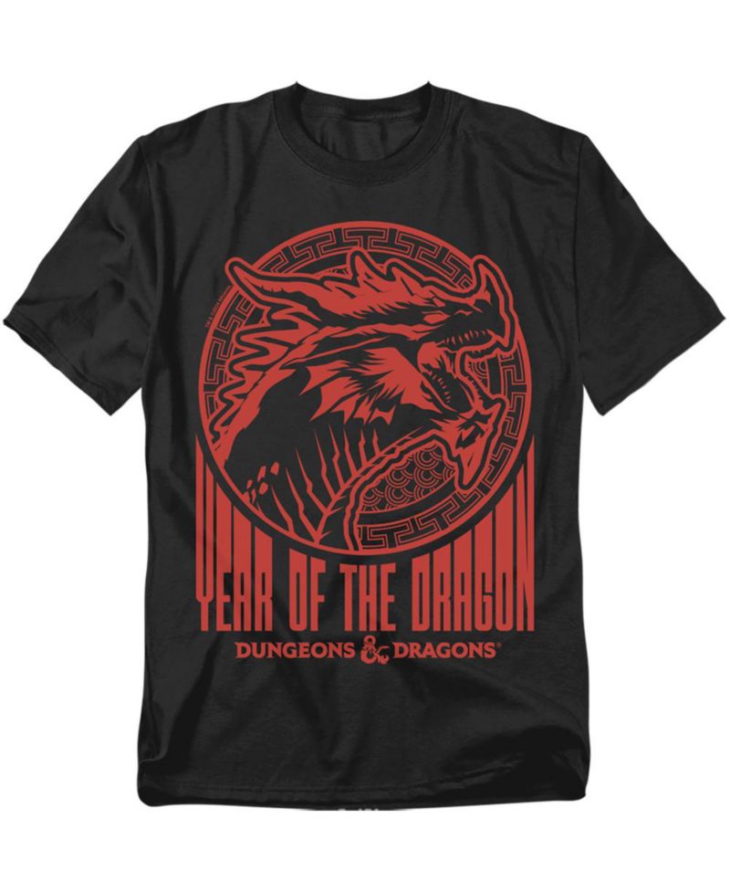 Big & Tall Dungeons And Dragons Year Of The Dragon Street Red T-Shirt