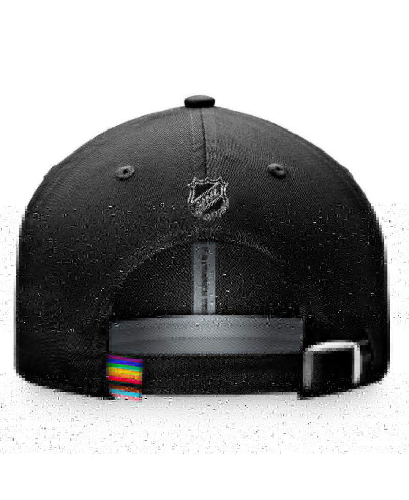 Men's Black Ottawa Senators Team Logo Pride Adjustable Hat