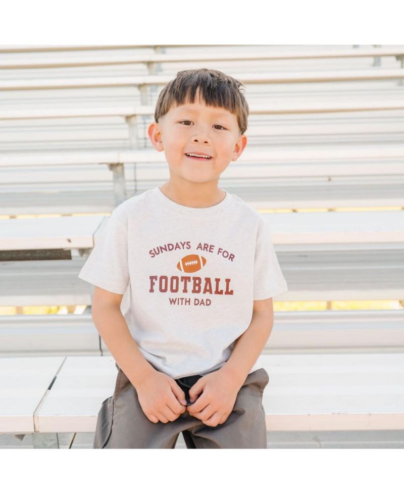 Little Boys Sundays Are For Football Short Sleeve T-Shirt