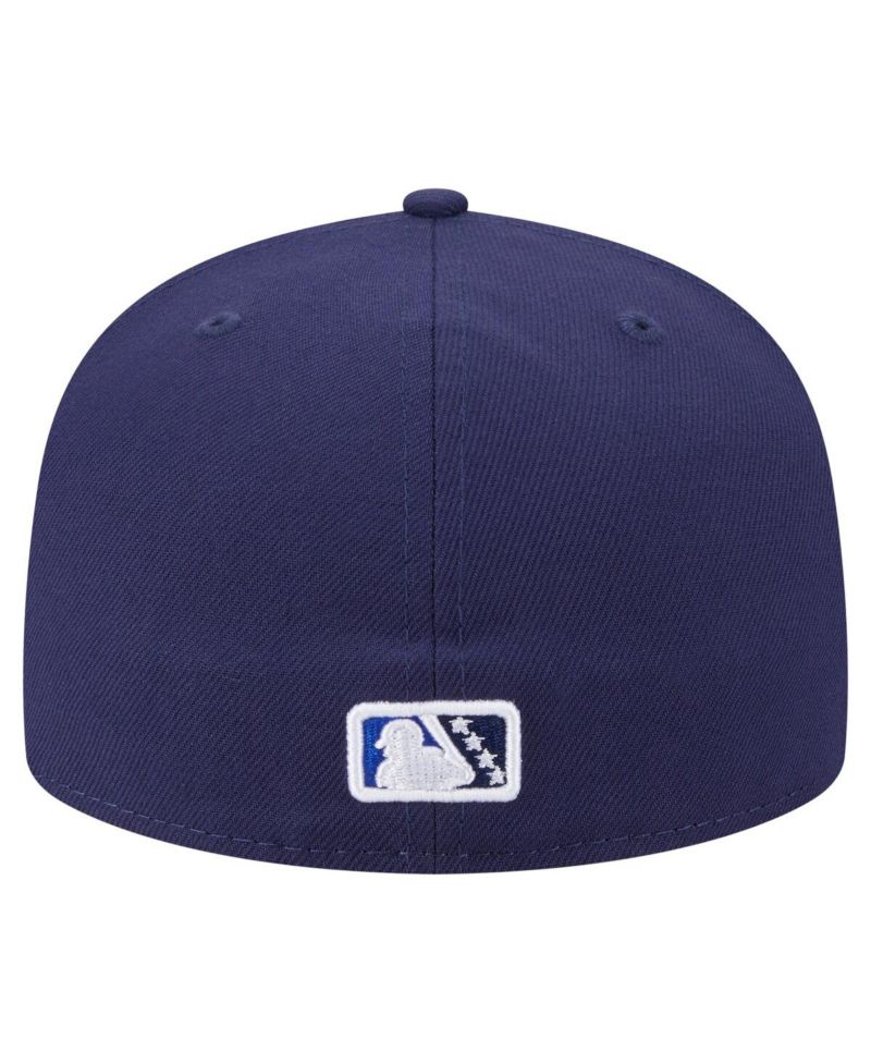 Men's Navy Pensacola Blue Wahoo's Authentic Collection 59FIFTY Fitted Hat