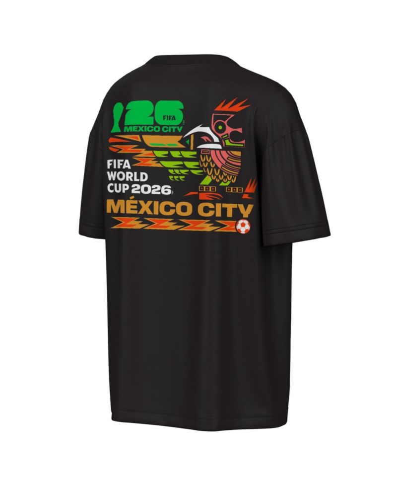 Men's Black FIFA World Cup 2026 Mexico City Big City Poster T-Shirt
