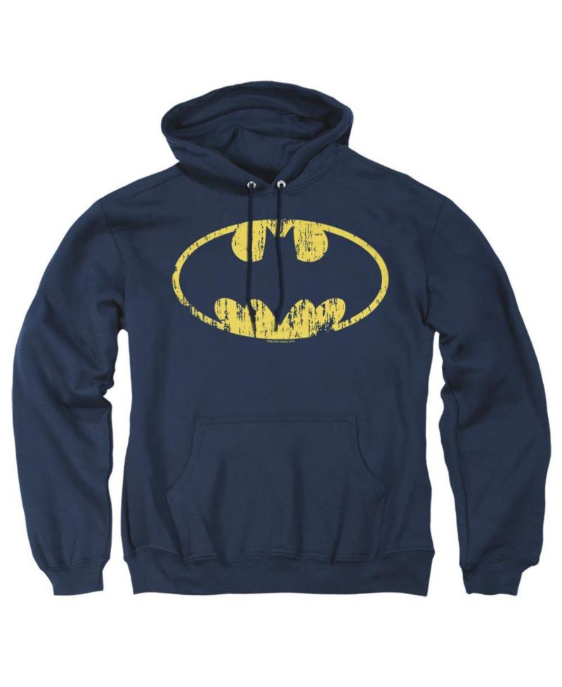 Men's Classic Logo Distressed Pullover Hoodie
