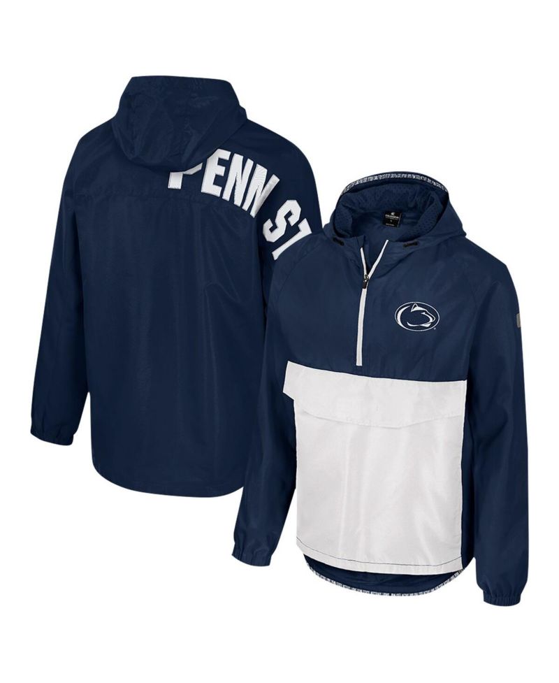 Men's Navy Penn State Nittany Lions Reloaded Anorak Half-Zip Jacket
