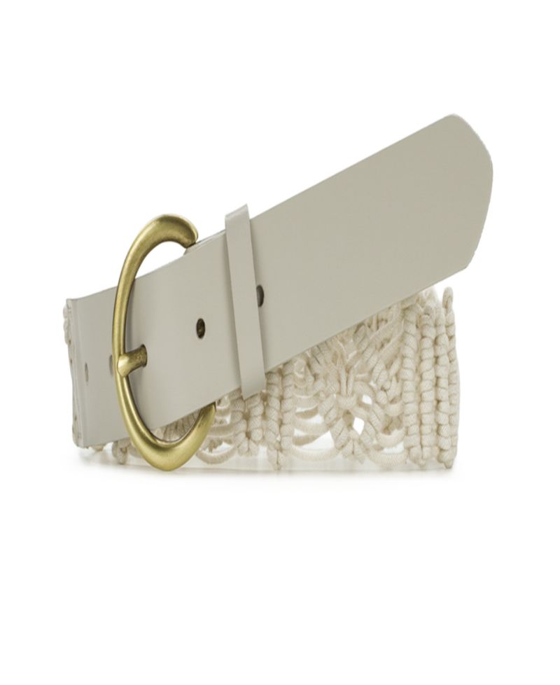 Miramas Macrame Rope and Leather Belt
