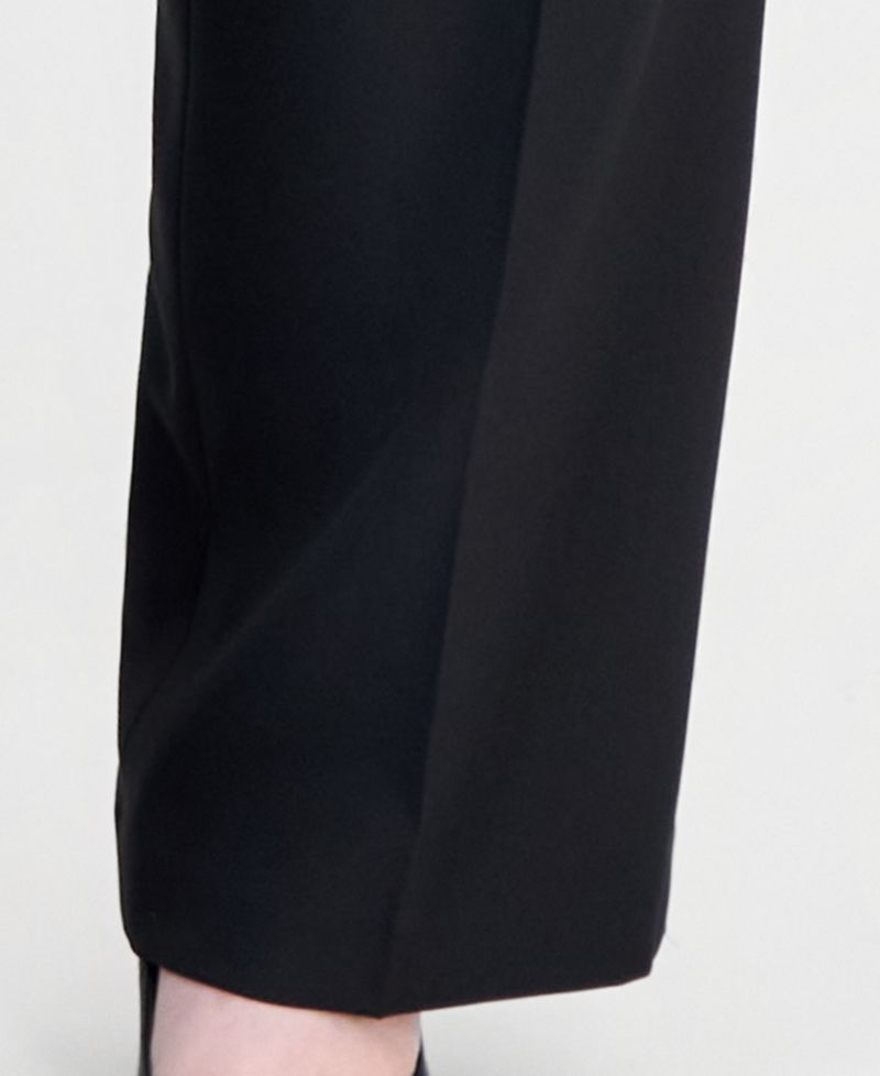 Plus Size Peak Lapel Classic-Fit Wide-Leg Jacket and Pants, 2-Piece Set