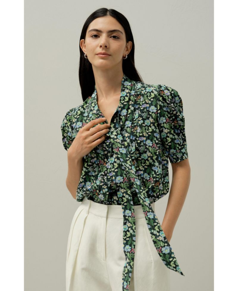 Women's Puff-Sleeve Blouse - Made With Liberty Fabric