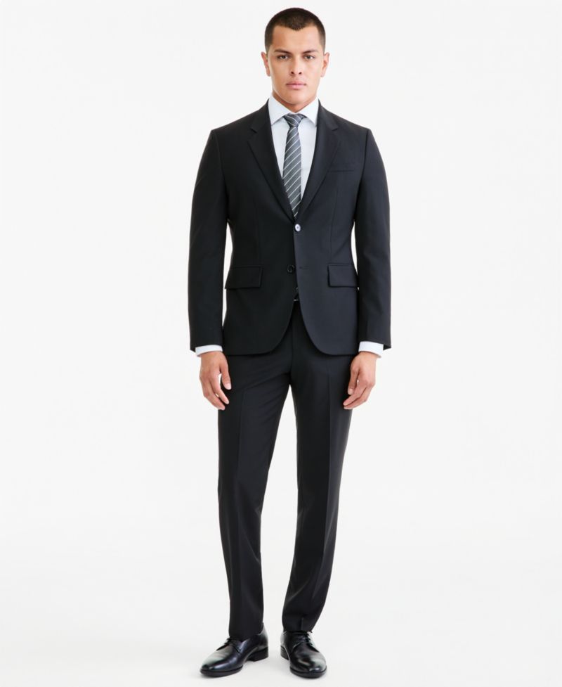 Men's Modern-Fit Wool Blend 2-Piece Suit