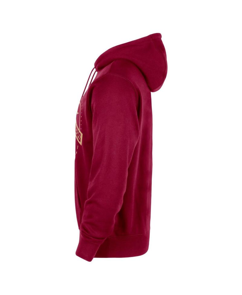 Men's Wine Cleveland Cavaliers 2025/26 Authentic Practice Club Pullover Hoodie