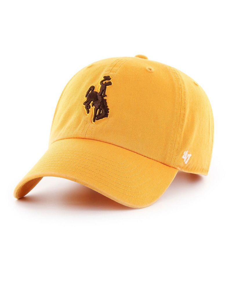 Men's Gold Wyoming Cowboys Vintage Clean Up Adjustable Hat