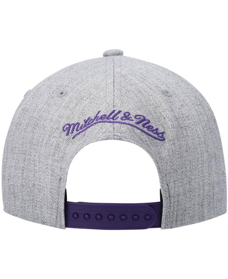 Men's Heathered Gray Phoenix Suns Hardwood Classics Team 2.0 Snapback Hat