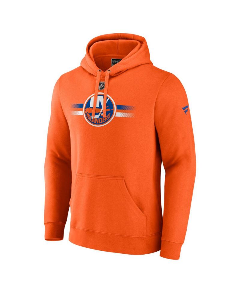 Men's Orange New York Islanders Authentic Pro Secondary Pullover Hoodie