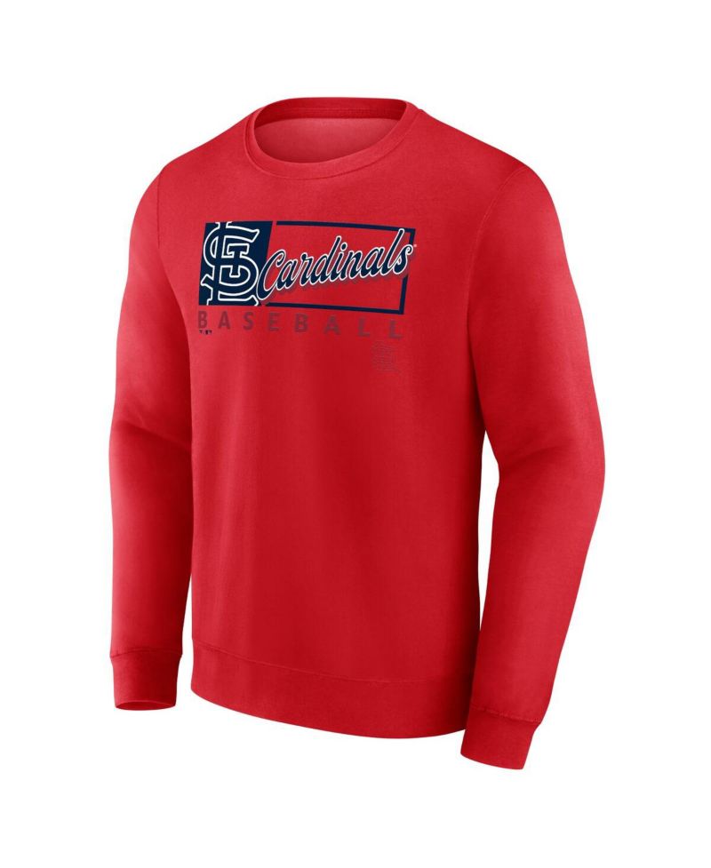 Men's Red St. Louis Cardinals Focus Fleece Pullover Sweatshirt
