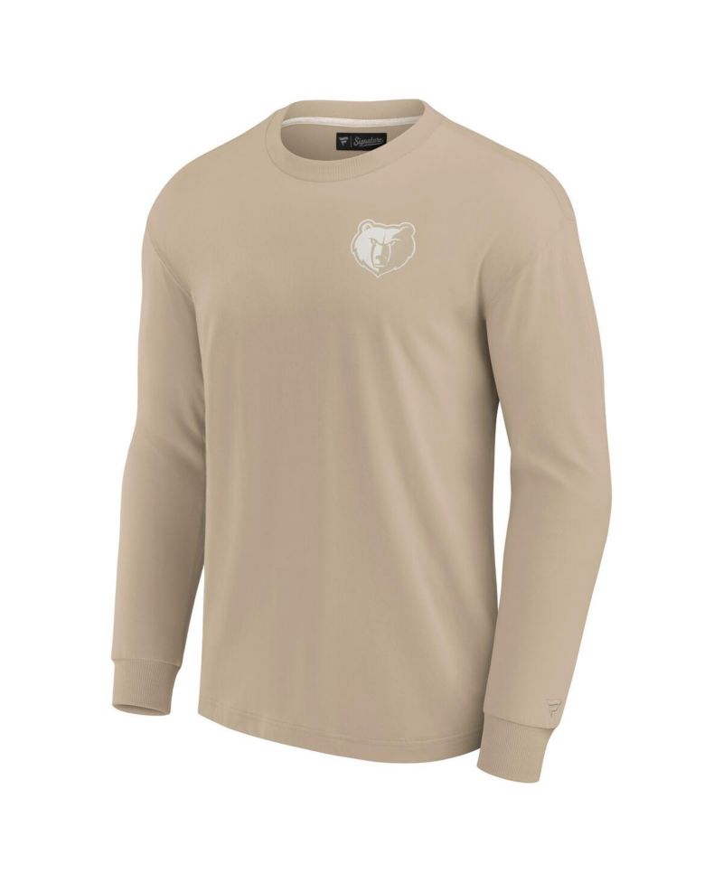 Men's and Women's Khaki Memphis Grizzlies Elements Super Soft Long Sleeve T-Shirt