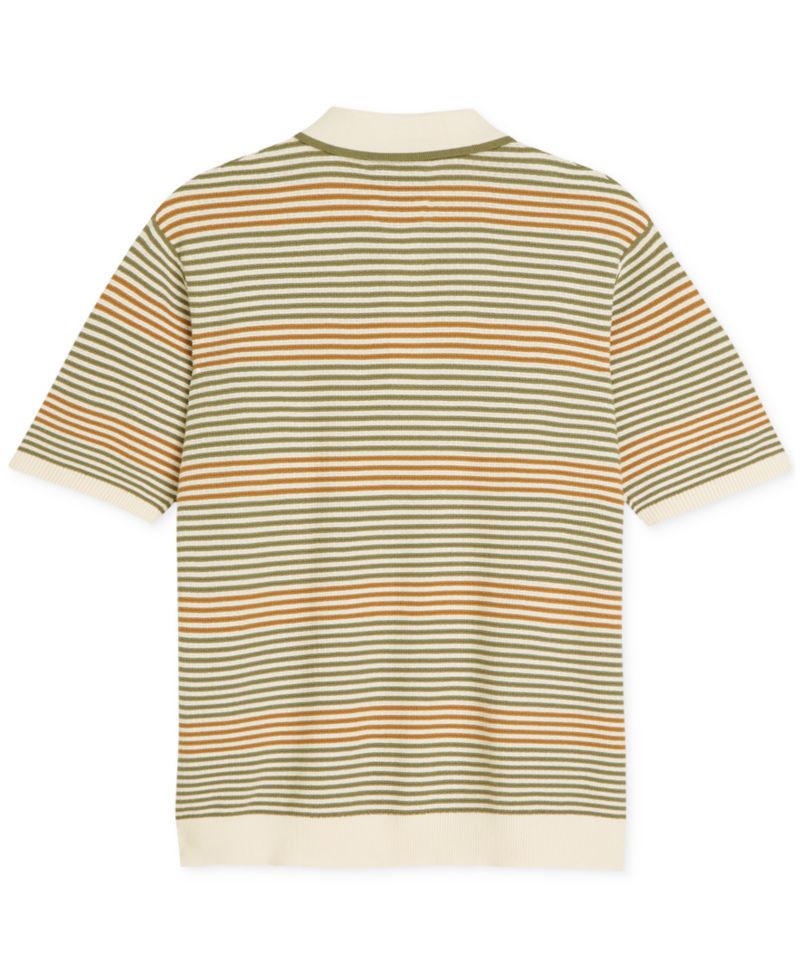 Men's Knitted Regular-Fit Cotton Polo Shirt
