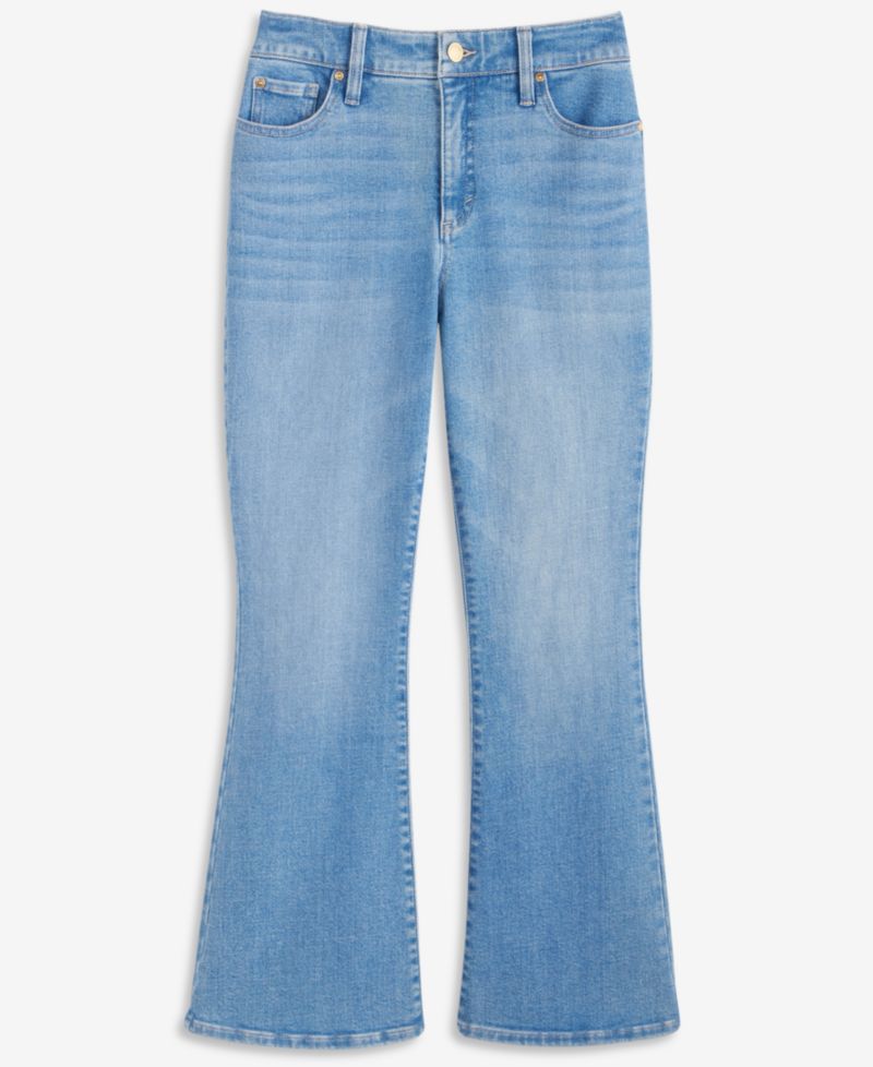 Petite High-Rise Flare-Leg Jeans