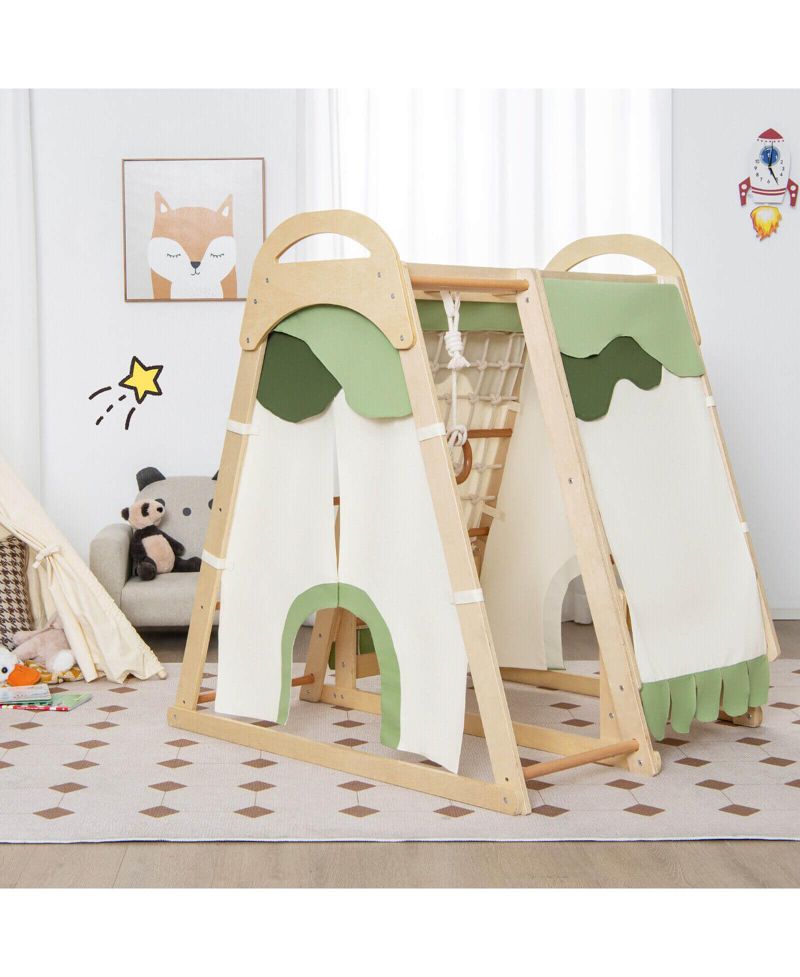 6-in-1 Wooden Indoor Kids' Playground