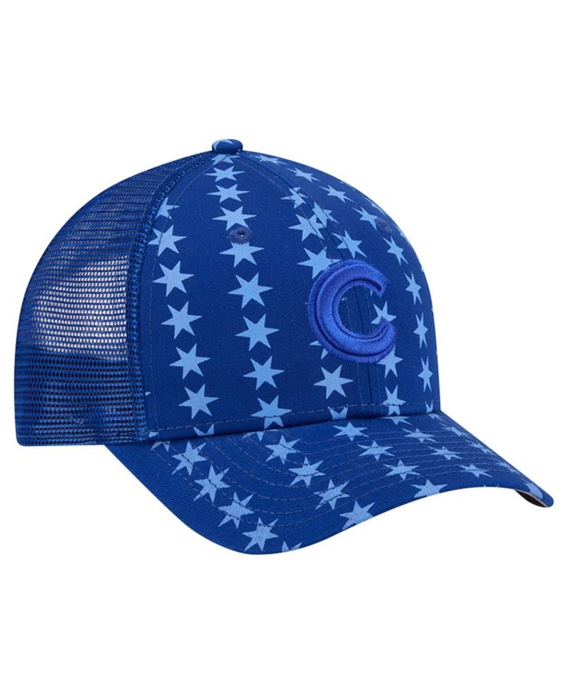 Men's Blue Chicago Cubs Tonal Icon 9FORTY M-Crown Adjustable Trucker Hat