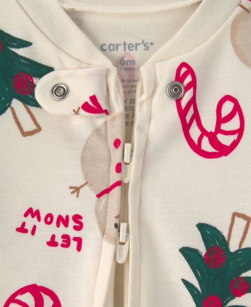 Baby Boys' and Girls' Christmas Icon 2-Way Zip Sleep & Play