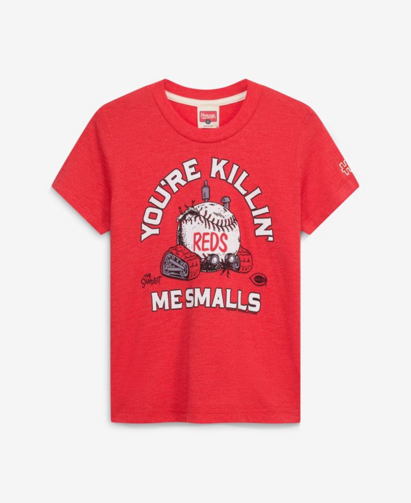 Big Boys and Girls Red Cincinnati Reds x The Sandlot Tri-Blend T-Shirt