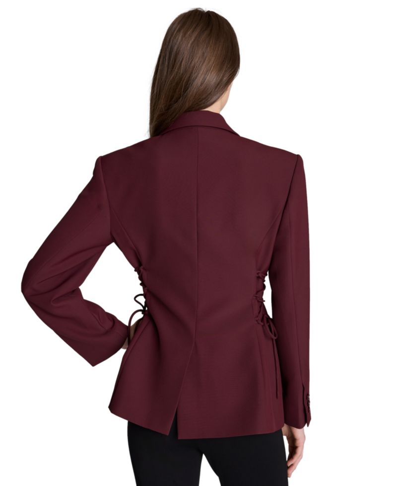 Women's Side lacing One Button Blazer