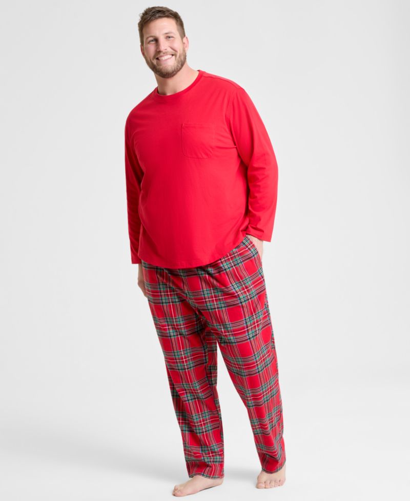 Big & Tall Brinkley Plaid Mix It Matching Family Pajamas Set