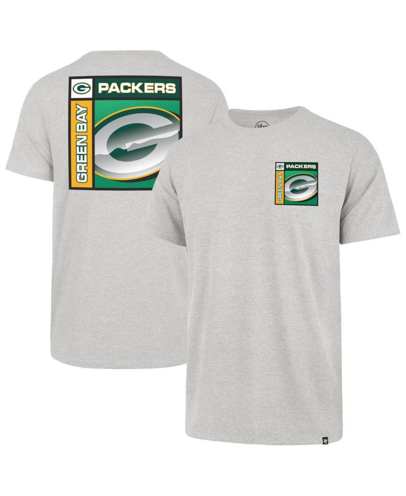 Men's Gray Green Bay Packers Chrome Plate Franklin T-Shirt