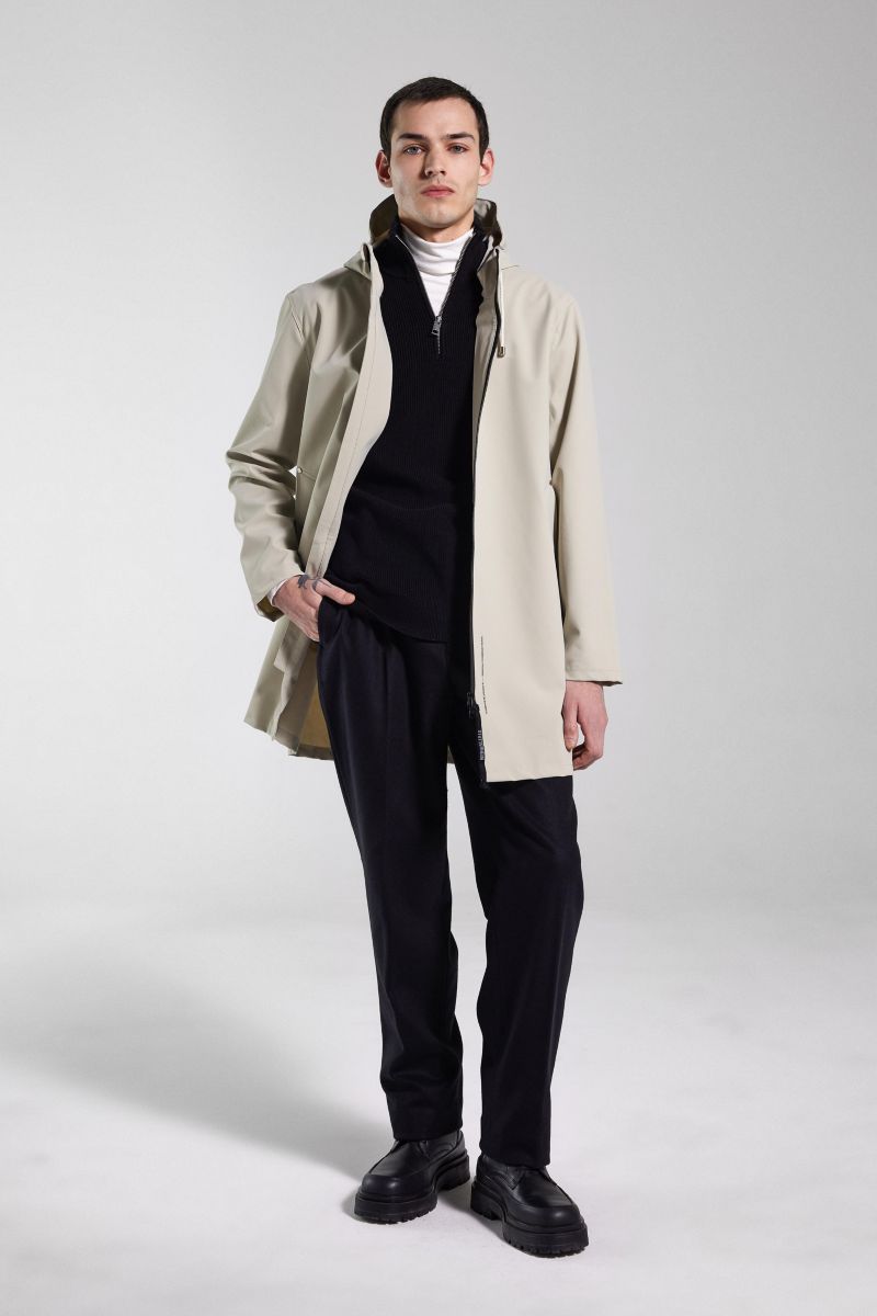 Men's Stockholm Lightweight Zip Matte Raincoat
