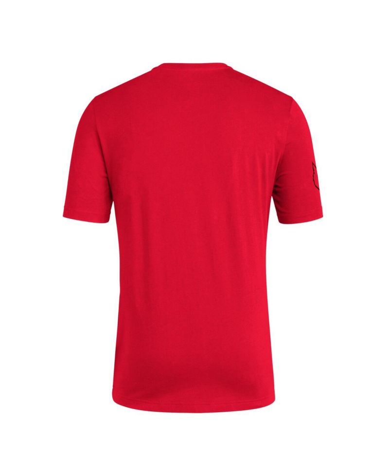 Men's Red Louisville Cardinals Fresh Wordmark T-Shirt