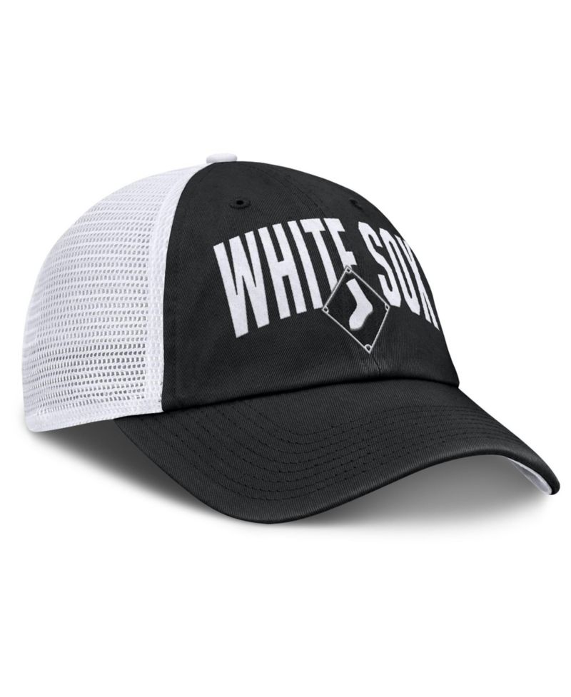 Men's Black Chicago White Sox Primetime Club Adjustable Trucker Hat