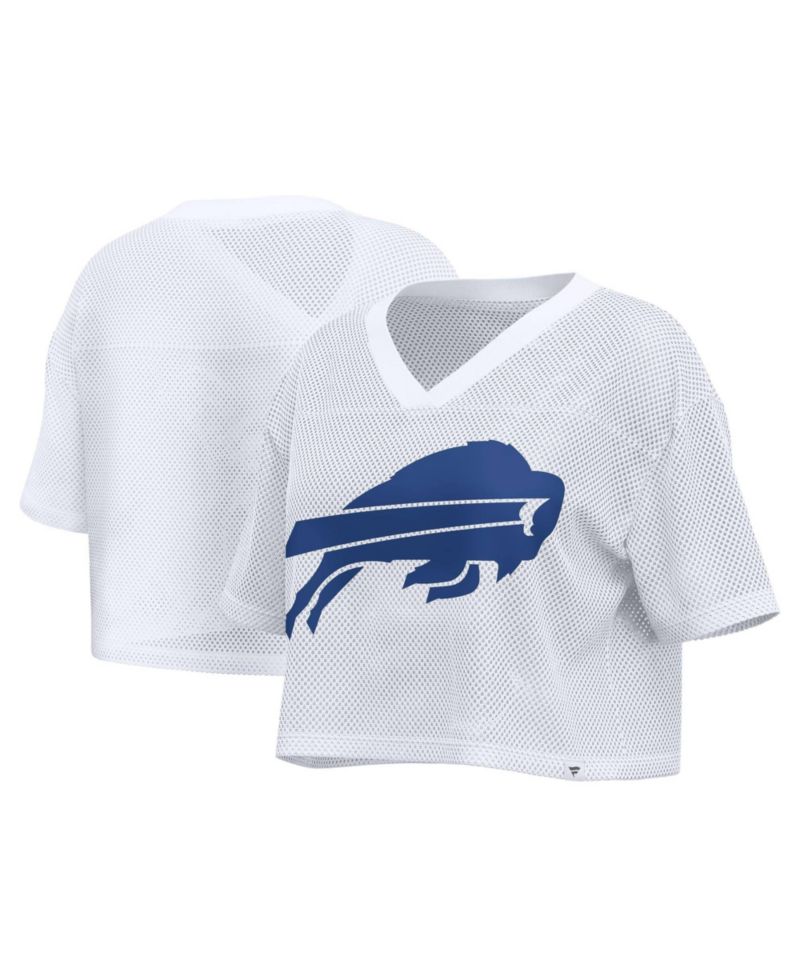 Women's Buffalo Bills Oversized Cropped Mesh Jersey