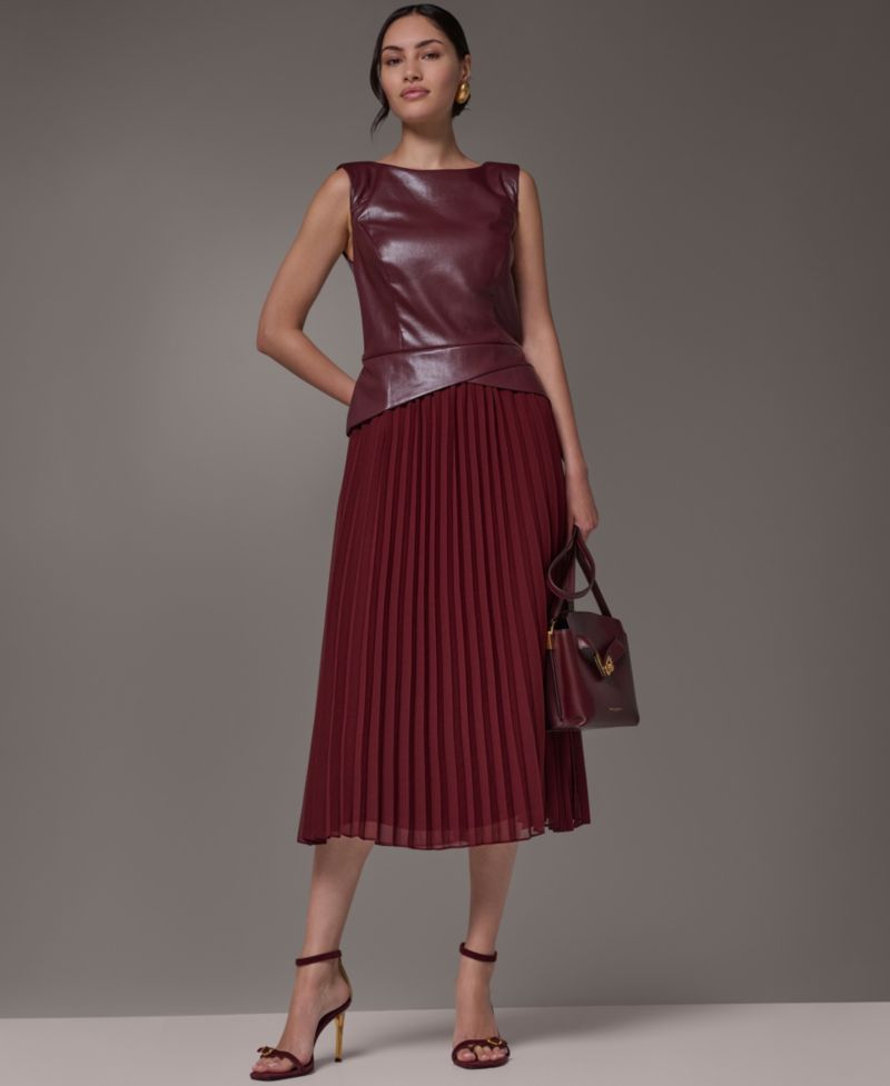 Women's A-Line Sleeveless Midi Dress